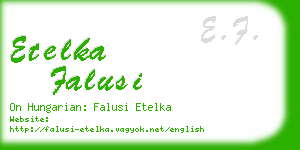 etelka falusi business card